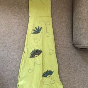 Olive Embroidered Festivsl Pants